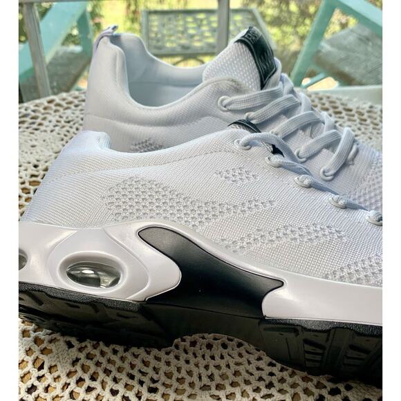 Ladies Nice-Nice Fashion Sneakers White Size 8.5M Mesh Breathable Arch-Soles 641 - Picture 2 of 9